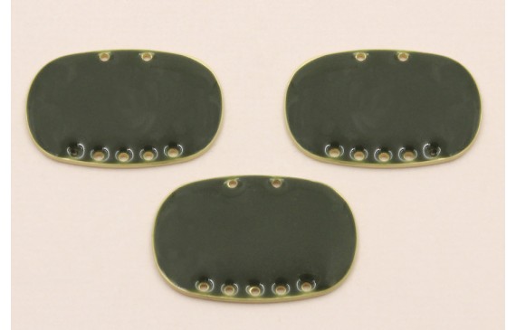 Cuenta Ovalada 25*18mm 5 + 2 agujeros verde Cuenta Ovalada 25*18mm 5 + 2 agujeros verde