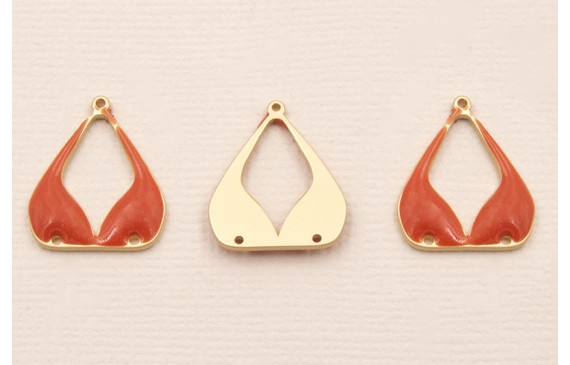 Pieza Sujetador Biquini O.Mate 15*18mm Coral