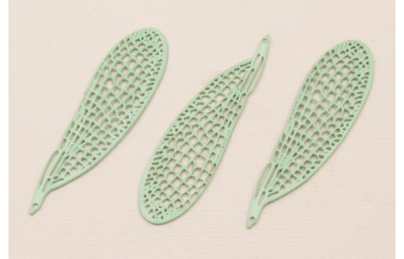 Cuenta Ala Libélula 55*12 esmalte turquesa Cuenta Ala Libélula 55*12 esmalte turquesa