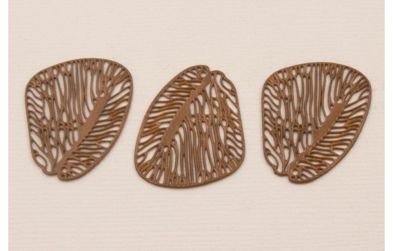 Cuenta Ala Redondeada Mariposa 30*22 Marrón