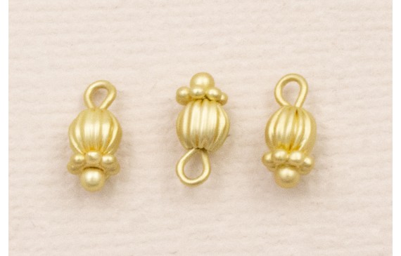 Colgante Campanilla 8*3mm Dorado Mate Colgante Campanilla 8*3mm Dorado Mate