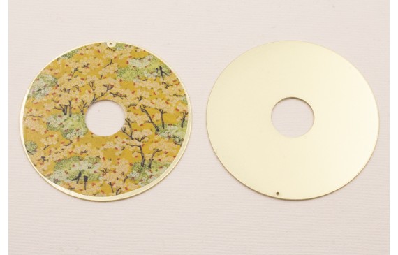 Disco Oro Mate 60mm Estampado Amarillento Disco Oro Mate 60mm Estampado Amarillento