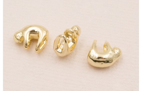 Cuenta Koala 9*5mm Oro