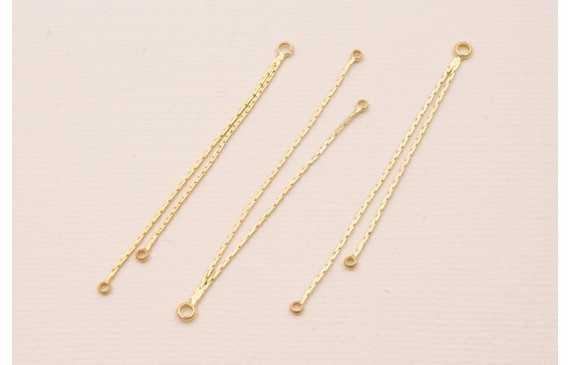 Fleco de 2 vías con anillas 55mm Oro Mate Fleco de 2 vías con anillas 55mm Oro Mate