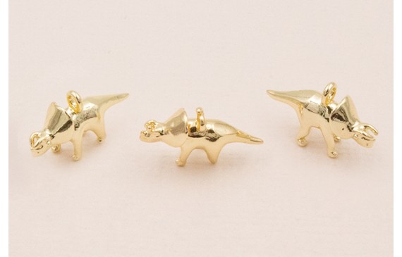 Colgante dinosaurio 15*10mm Oro