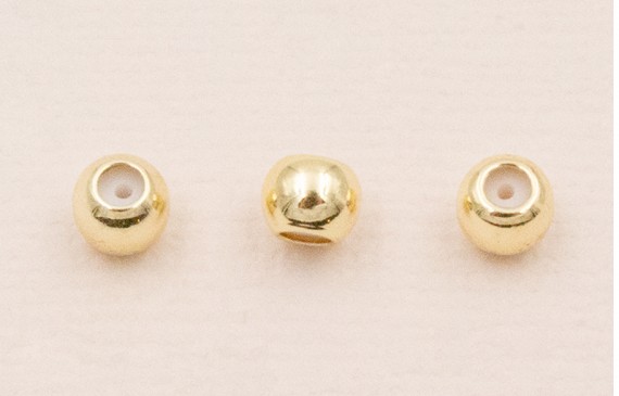 Bola de 5mm con freno se silicona Baño Oro