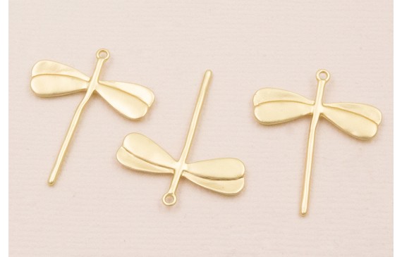 Colgante Libélula 30*23mm Dorado Mate Colgante Libélula 30*23mm Dorado Mate