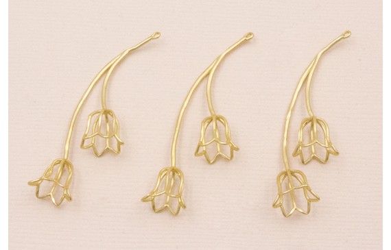 Colgante Tulipanes 50mm Dorado Mate Colgante Tulipanes 50mm Dorado Mate