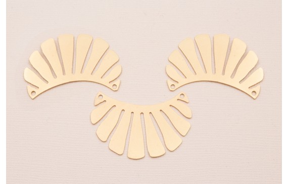 Lámina Babero 40*23mm Dorado Mate