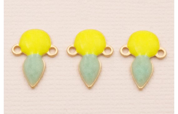 Colgante 15*10 Fosforito, color piedra Dorado Mate Colgante 15*10 Fosforito, color piedra Dorado Mate