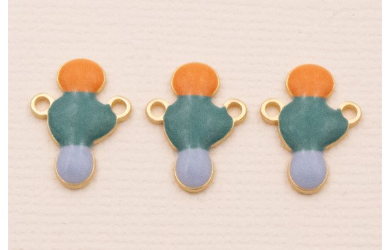 Colgante 15*10 Caldera, esmeralda y Azul Oro Mate Colgante 15*10 Caldera, esmeralda y Azul Oro Mate