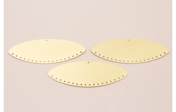 Colgante Ovalo 55*20mm Dorado Mate Colgante Ovalo 55*20mm Dorado Mate