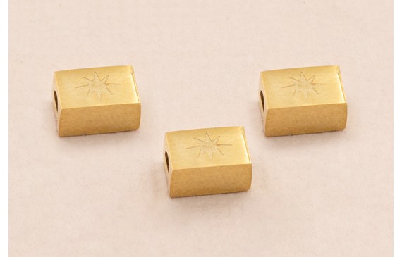 Tubo rectangular S.Steel 316L 7*3mm Dorado Tubo rectangular S.Steel 316L 7*3mm Dorado