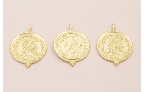 Medalla 30mm diametro Efigie Oro Mate