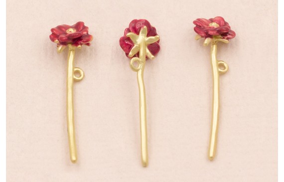 Colgante Flor 26*7 Color Frambuesa