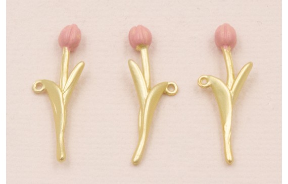 Colgante tulipán 25*10 Color Rosa