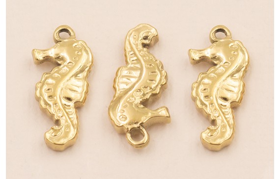 Cogante Caballo Mar Acero Inox. 19*9mm Oro Cogante Caballo Mar Acero Inox. 19*9mm Oro