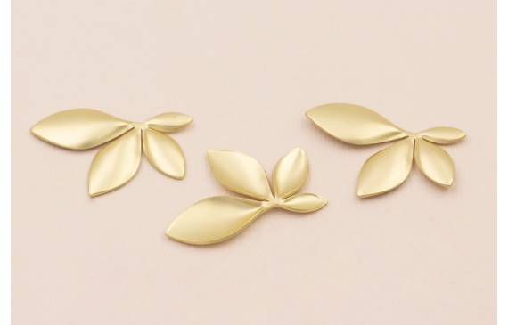 Raillete hojas de 35*30mm Oro Mate Raillete hojas de 35*30mm Oro Mate