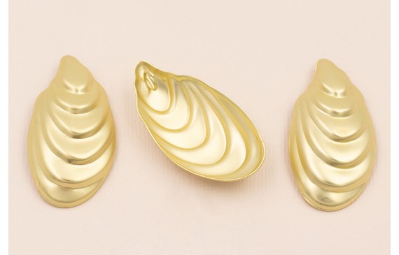 Colgante mejillón 46*23 Oro Mate