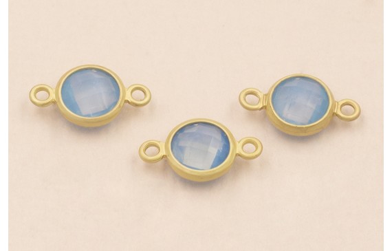 Entrepieza de 12*7 con Cristal Azul de 5mm O.Mate Entrepieza de 12*7 con Cristal Azul de 5mm O.Mate