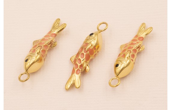 Colgante Pez Acero Inox 316L 25*6*6mm Coral