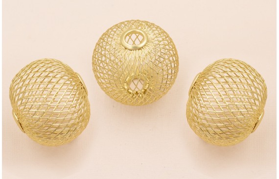 Pieza Semi Bola 37*35mm Oro Mate Pieza Semi Bola 37*35mm Oro Mate