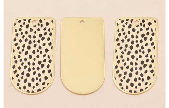 Pieza 50*25 Oro mate Piel Tigre