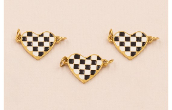 Entrepieza Corazón ajedrez Stainless Steel 12*8