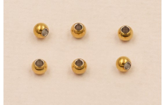 Bola Stainless Steel 2*1mm interior Oro