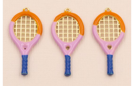 Raqueta 30*14mm Morado, Azul y Oro Mate Raqueta 30*14mm Morado, Azul y Oro Mate