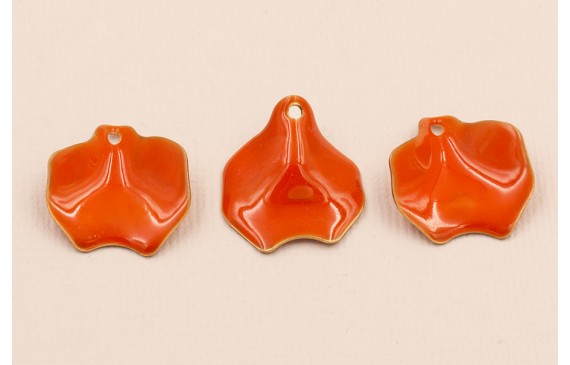 Pétalo Irregular Esnaltado Naranja 22*20 mm