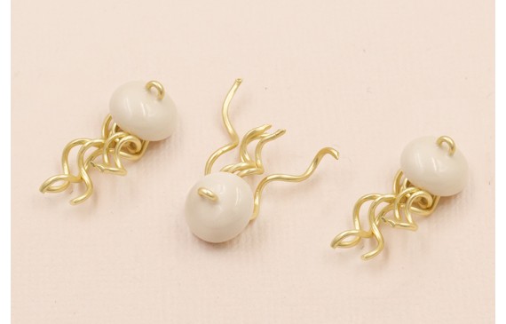 Medusa 10*4*25mm Esmalte Beige Medusa 10*4*25mm Esmalte Beige