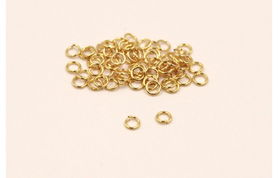 Arandela Acero Inox 0,4mm grosor 2,5mm diam Dorada