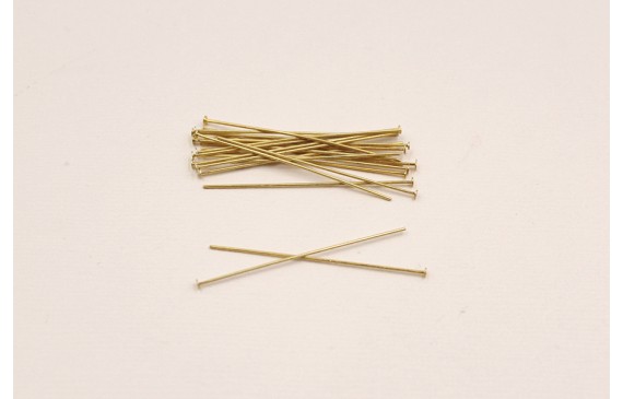 ALFILER TAPONADO DORADO MATE 6*400 MM ALFILER TAPONADO DORADO MATE 6*400 MM