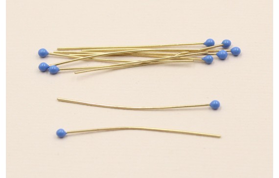 Alfiler cabeza redonda esmaltada 2mm*40mm Azl vivo