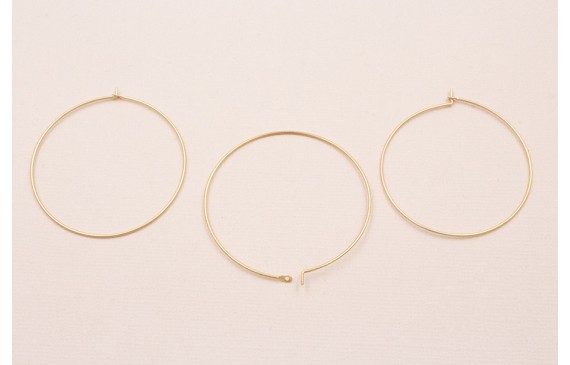 CRIOLLA HILO REDONDO 45MM ORO MATE CRIOLLA HILO REDONDO 45MM ORO MATE