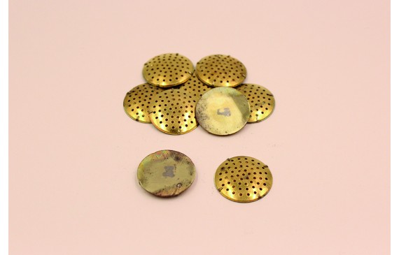 Pieza para broche de 25mm diámetro Latón