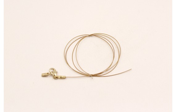 Cierre completo Acero mosquetones Dorado 50cms