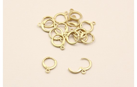 Cierre Aro 13mm diámetro Oro Mate Cierre Aro 13mm diámetro Oro Mate