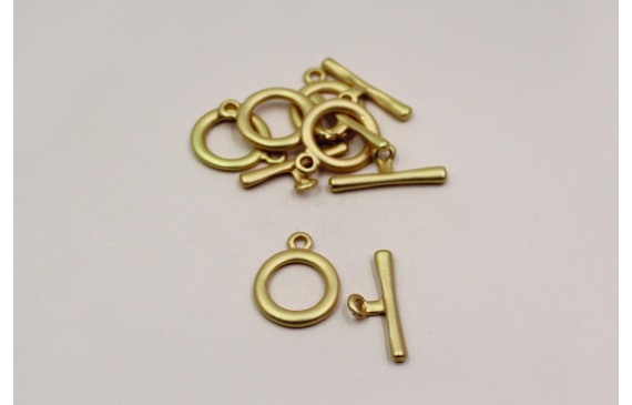 Cierre Marinero 18mm diametro interior Oro mate