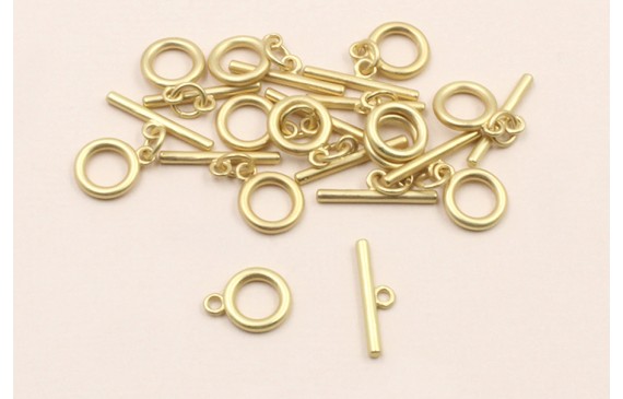 Cierre Marinero Oro Mate, 6mm diam int y 8mm ext