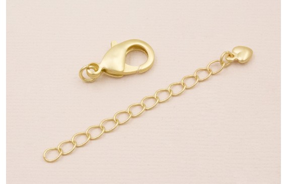 Cierre Completo mosquetón de 20mm Oro Mate