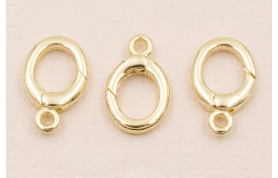 Cierre Anilla 12*9mm Oro