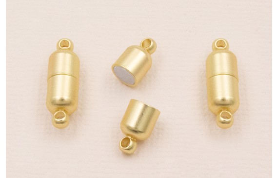 Cierre cilindro con Imán de 20*6mm Dorado Mate