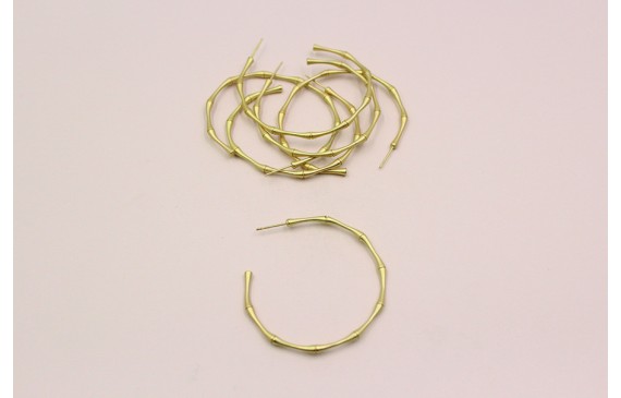 Perno Bambú 52mm diámetro Oro Mate Perno Bambú 52mm diámetro Oro Mate