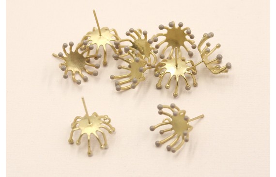 Perno estambres 13mm puntas esmaltadas Grises