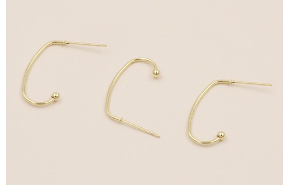 Stainless Steel: Pendiente acero Anzuelo 24*10mm Stainless Steel: Pendiente acero Anzuelo 24*10mm