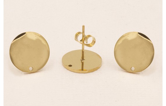 Stainless Steel: Perno Disco 12mm Acero Dorado Stainless Steel: Perno Disco 12mm Acero Dorado