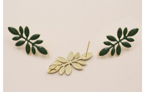 Perno 30*12 Pétalos esmaltados Verde Inglés