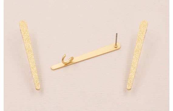 Perno Lámina satinada 40*3mm Oro Mate